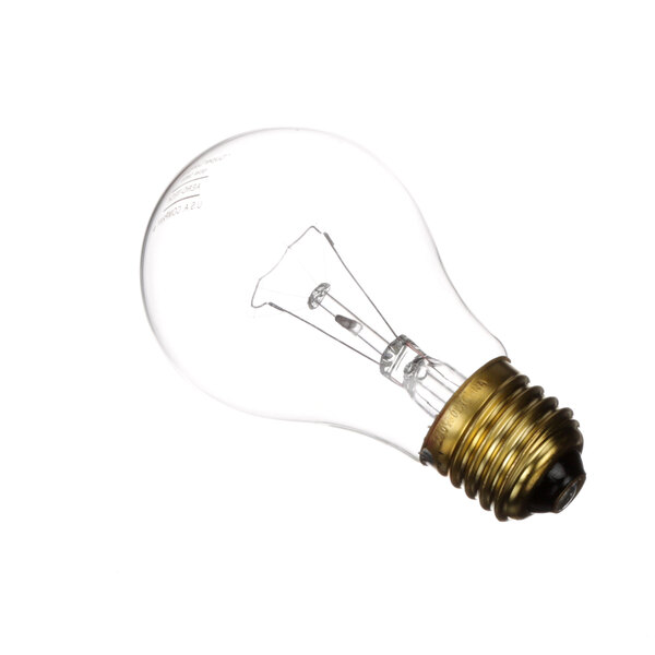 A close-up of a Henny Penny light bulb with a clear base.