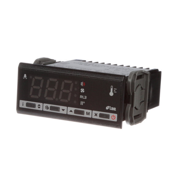A black digital HK Dallas temperature controller with white text.