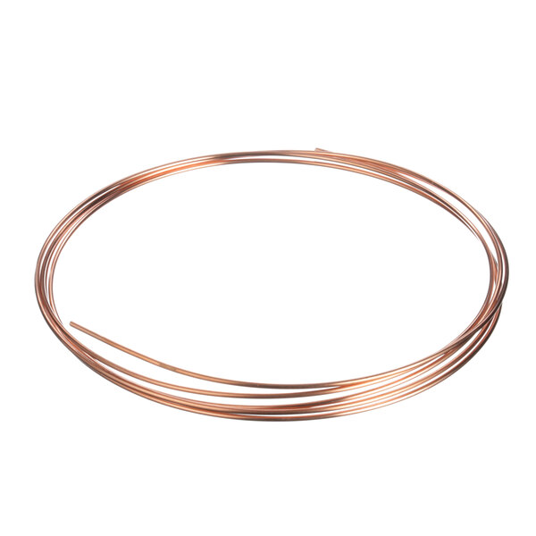 A close-up of a copper wire coil.