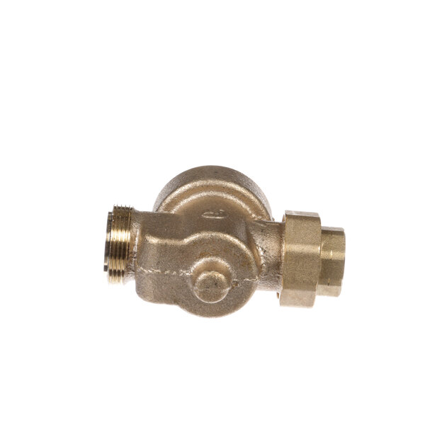 A close-up of a brass Stero reducing valve.