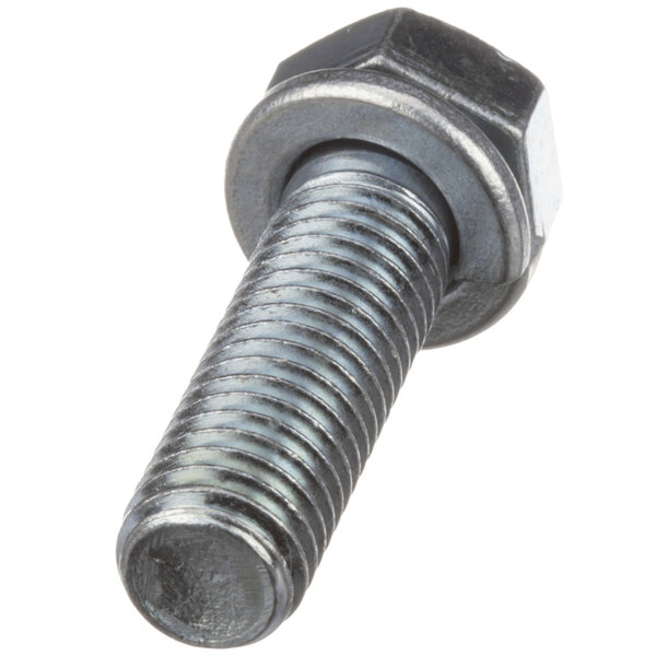 A Stero bolt with a nut on it.