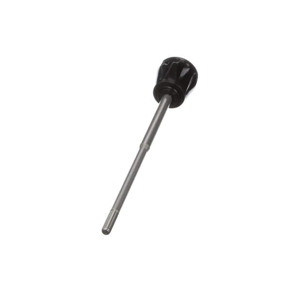 A black and silver screwdriver with a black handle.