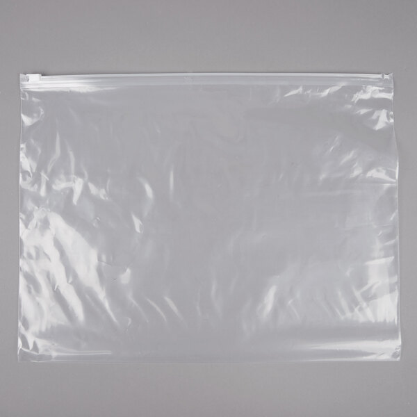 Plastic Food Bag 14" x 11" Slide Seal - 250/Case