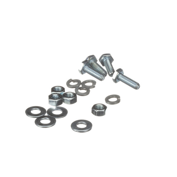 A Frymaster caster fastener kit with nuts and bolts.