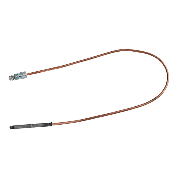 An American Range thermocouple with a long copper wire and a black connector.