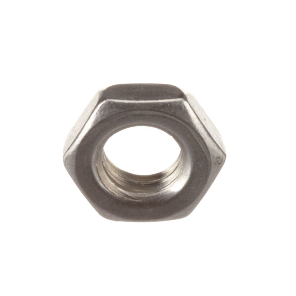 A close-up of a Blakeslee hex nut with a hexagon shape.