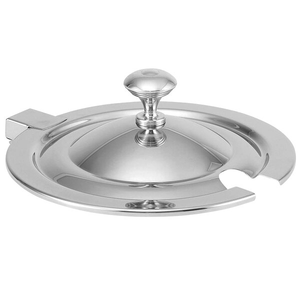 Vollrath 8231610 Miramar® Hinged Cover with Chrome Knob for 7 Qt. 8230010 Stainless Steel Soup Inset