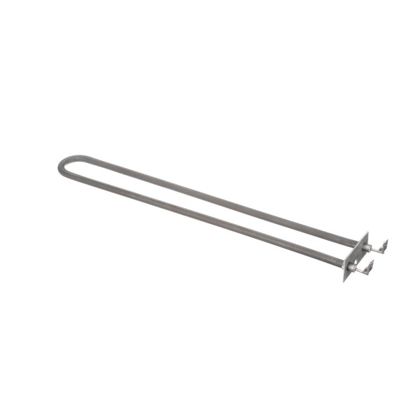 A stainless steel heating element with long thin metal rods.