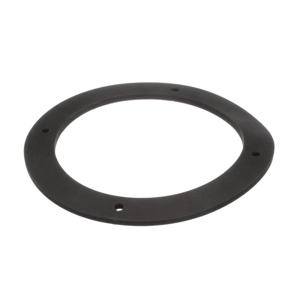 A black rubber ring with holes.