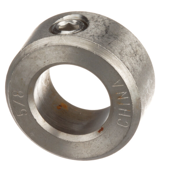 A Middleby Marshall shaft collar with a threaded hole and open end.