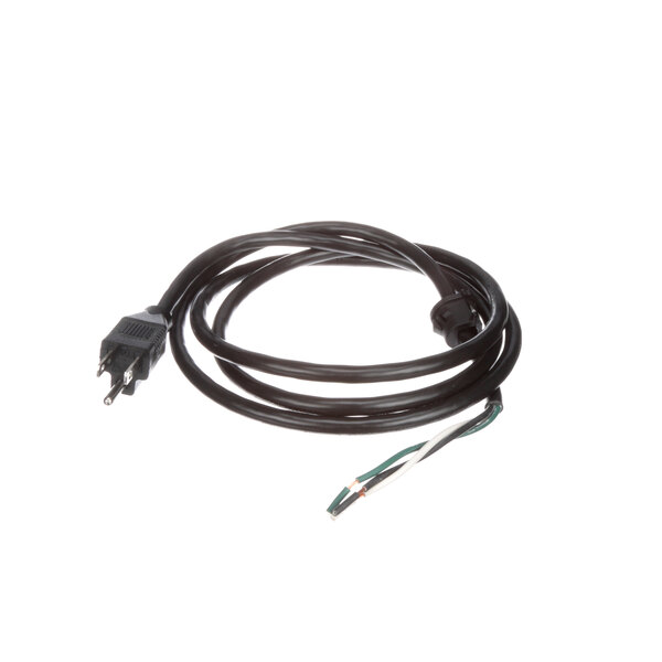 A black Blodgett power cord with white and green wires.