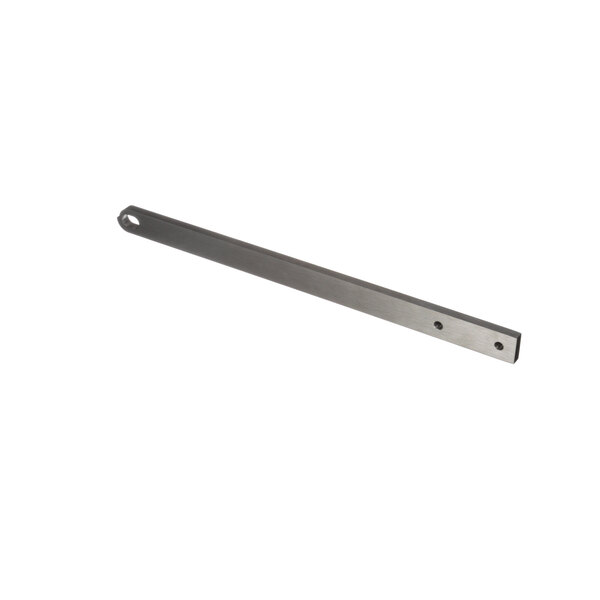 A long metal bar with a screw on it.