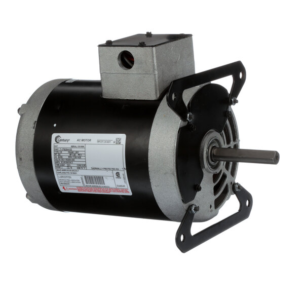 A black and silver US Range 1615001 electric motor.