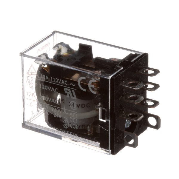 An Ultrafryer Systems fan relay with a clear cover.