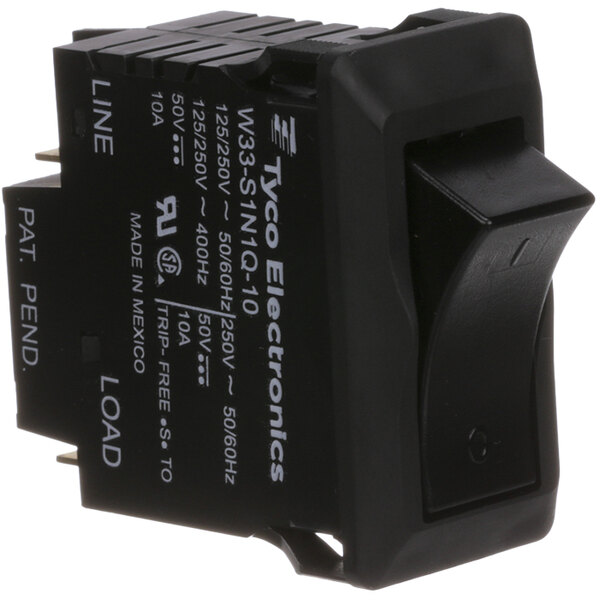 A black Duke Tyco breaker switch with white text.