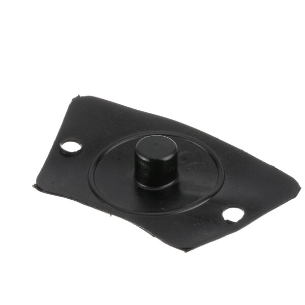 A black rubber Salvajor cover gasket with a round hole.