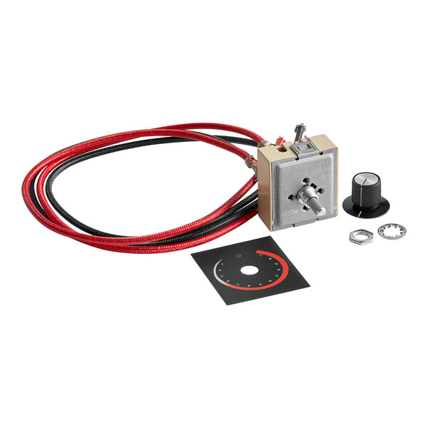 A Hatco Infinite Switch Kit with red and black cables and a wire nut.