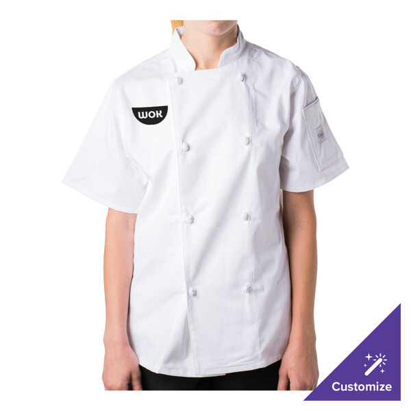 Mercer Culinary M61032WHL Genesis Women's Short Sleeve Chef Mercer Culinary M61032WHL Genesis Women's Short Sleeve Chef
