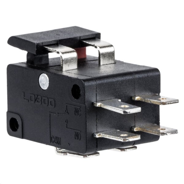 A black electrical switch for an AvaMix immersion blender with two pins.