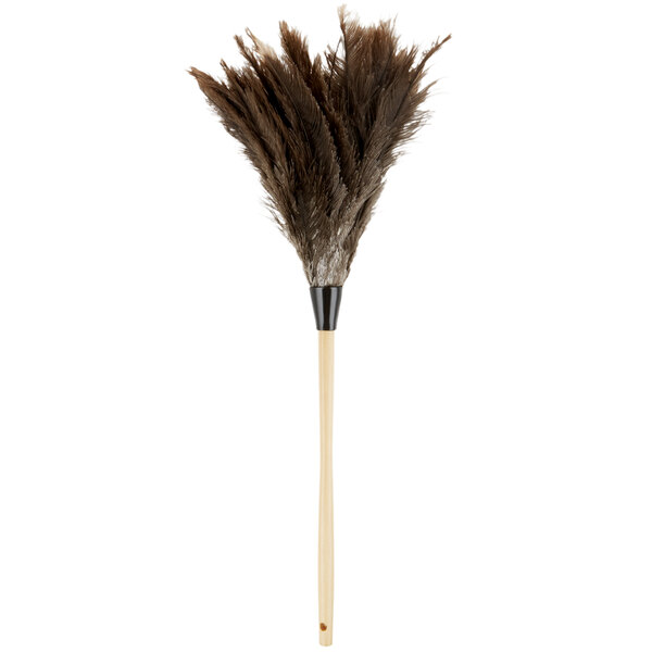 Carlisle 4574300 23" FloPac Wood Handle Premium Feather Duster