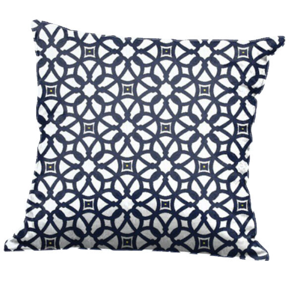 BFM Seating PH5101-PLX Luxe Indigo Canvas Throw Pillow