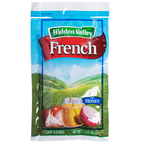 Hidden Valley 1.5 oz. French Dressing with Honey Packet 84/Case