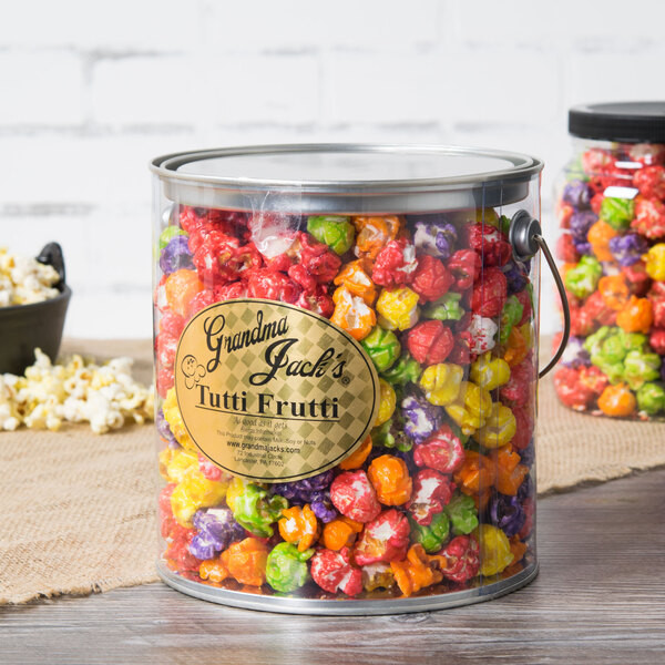Grandma Jack's 1 Gallon Gourmet Tutti Frutti Popcorn