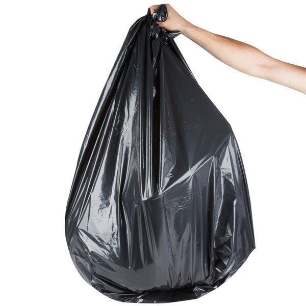Wholesale Trash Bags Black 100/case extra thick 58” Garbage Bags 3 mil Thick 