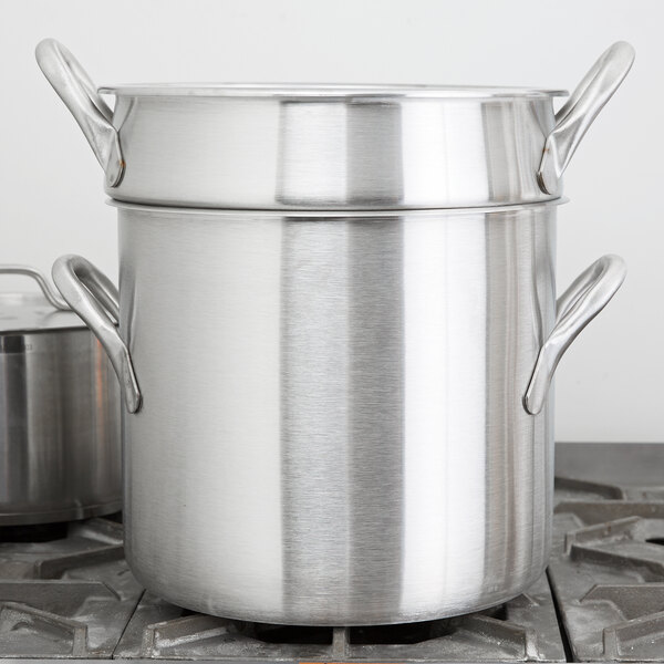  Soro Essentials 20 qt. Aluminum Double Boiler Pot with