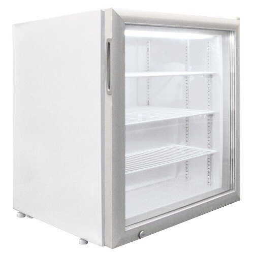 Excellence CTF3HC White Countertop Display Freezer with Swing Door 3