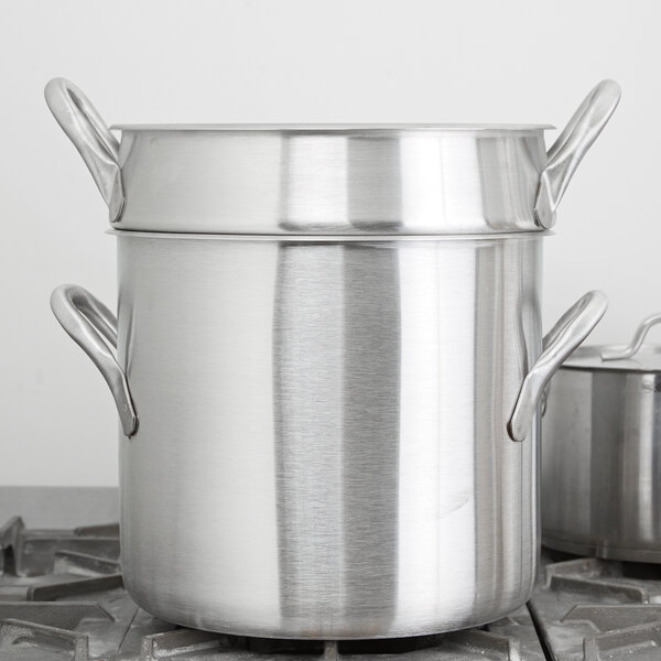 Vollrath 78610 Classic 20 Qt. Stainless Steel Stock Pot / Double