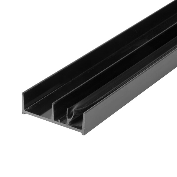 A black metal side door channel designed for Avantco GDS47 merchandisers.