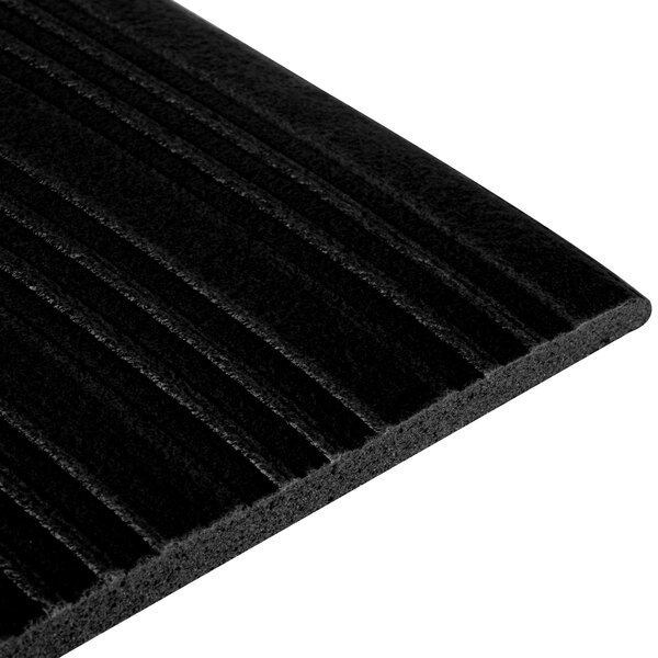 Cactus Mat 1025RC3 Tredlite 3' Wide Black Ribbed Vinyl AntiFatigue
