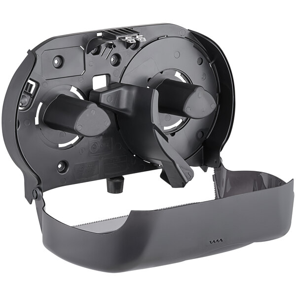 San Jamar R4090TBK Double Jumbo Roll Toilet Paper Dispenser