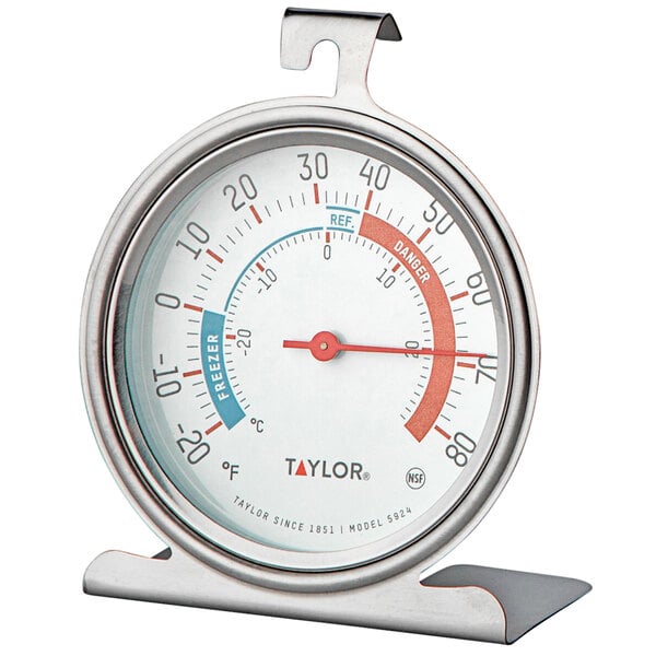 Taylor Precision Products Classic Series Large Dial Thermometer 2 Pack,Freezer/Refrigerator