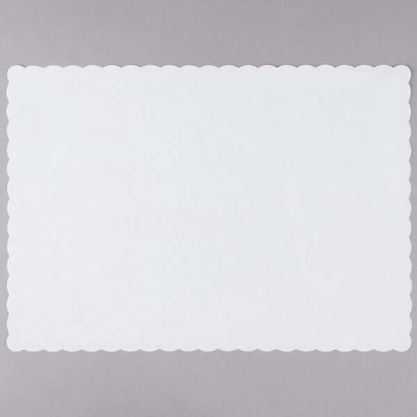 Customizable Paper Placemats w/ Scalloped Edge (10" x 14")