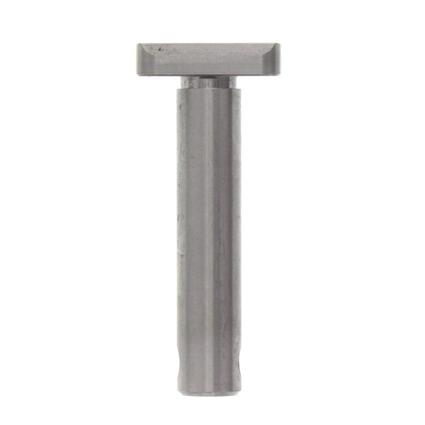 A Hobart interlock bolt with a square head on a metal bar.