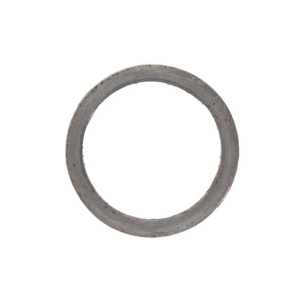 A circular grey spacer on a white background.