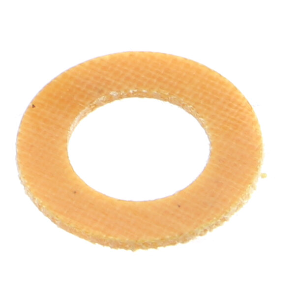A yellow rubber circle with a white center.