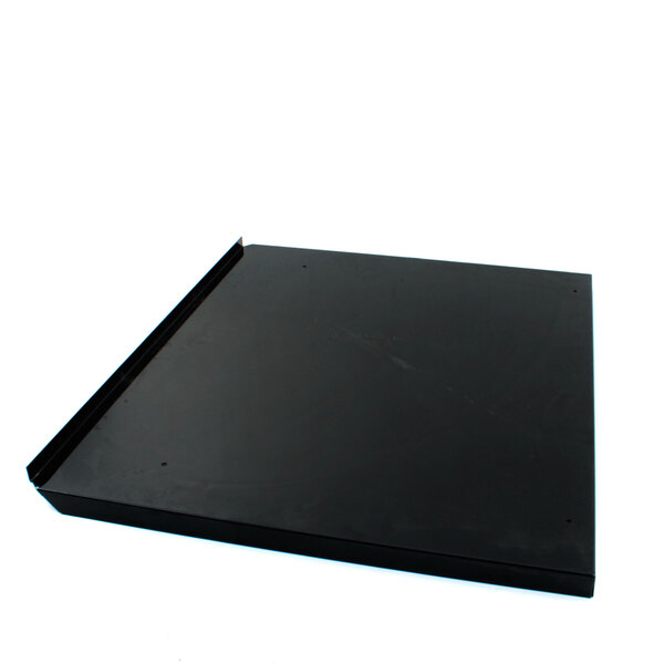 A black square Vulcan oven bottom tray.