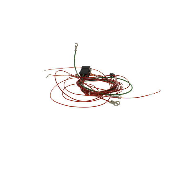 A Vulcan wiring harness with red and green wires.