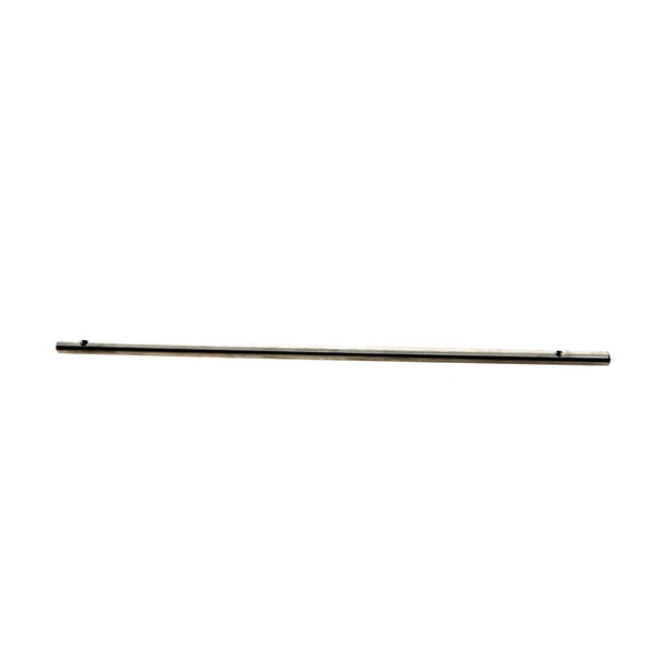A metal rod with holes and a handle.