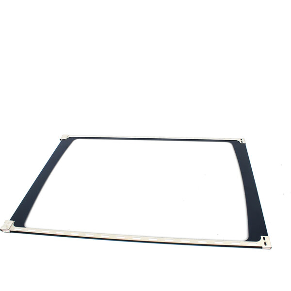 A rectangular white frame with a black border.