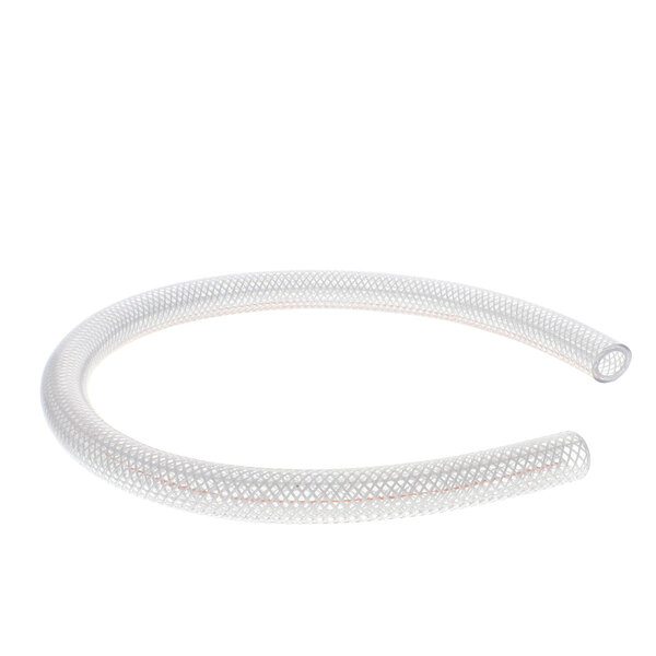 A white flexible tube with a small hole in it.