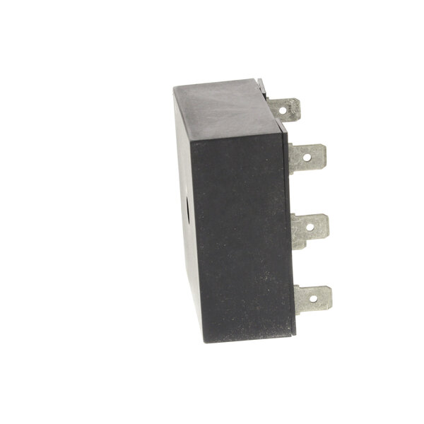 A black rectangular Heatcraft time delay with metal corners.