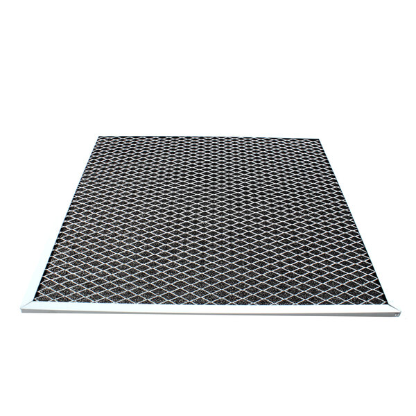 A black and white metal mesh grille with white lines on a white background.