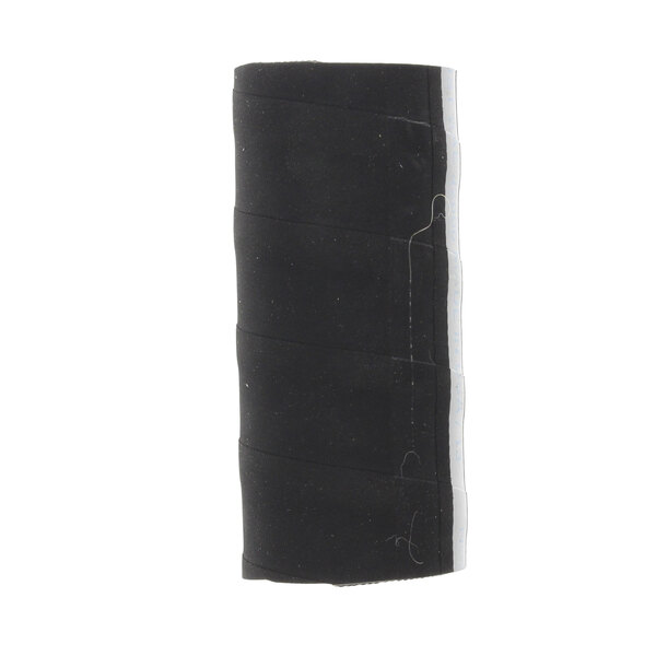 A black fabric roll with a white stripe.