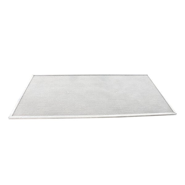 A white square mesh mat with a small hole in the middle.