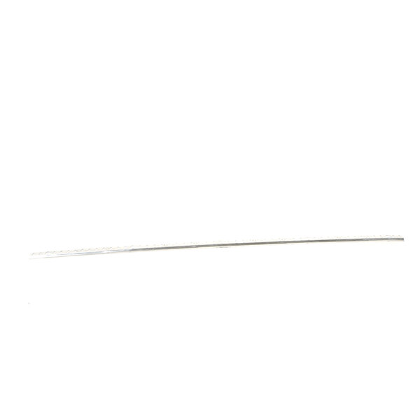 A long thin metal rod with notches on the ends.