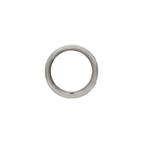 A close-up of a silver Legion spacer ring.